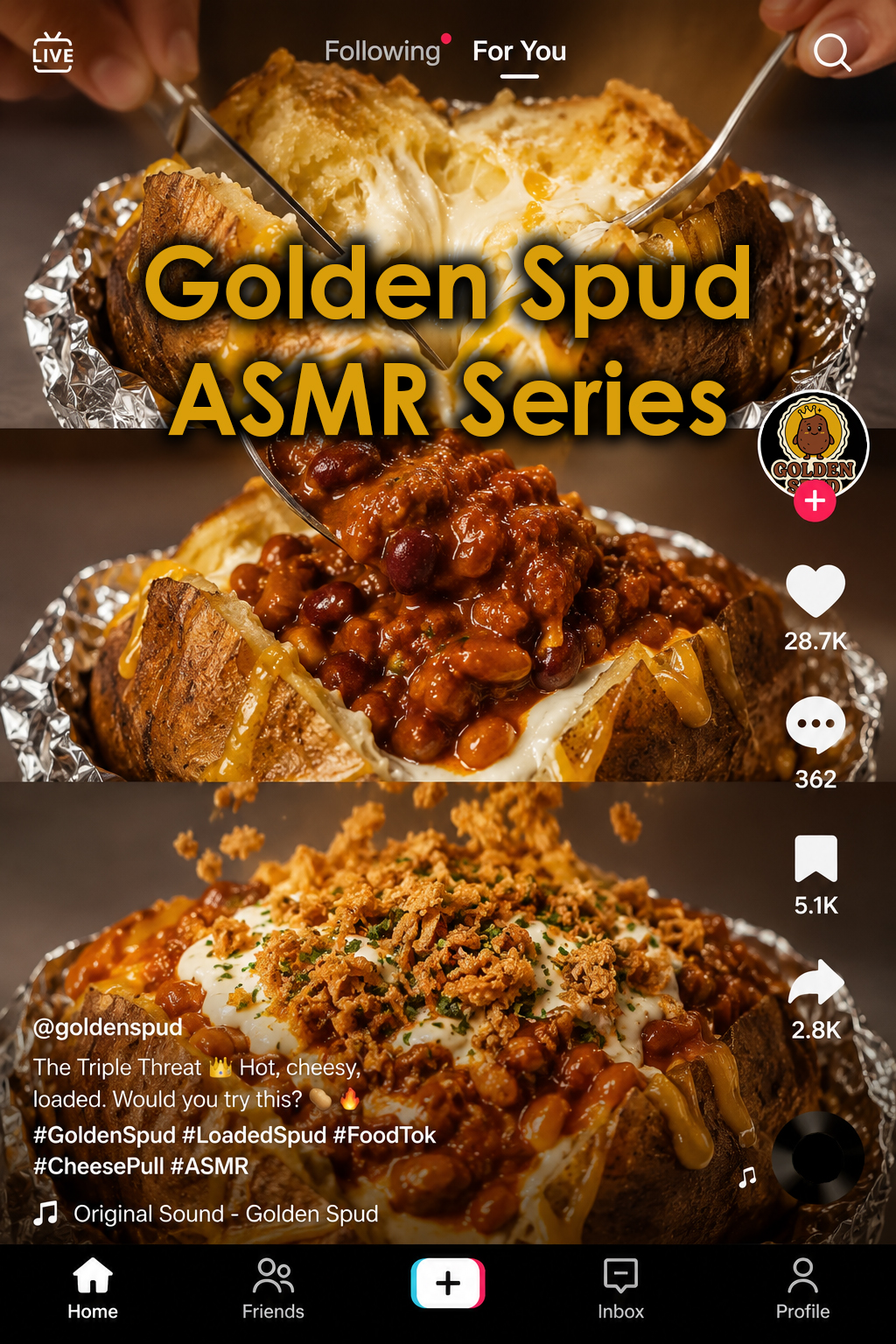 Golden Spud ASMR TikTok